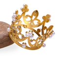 thumbnail image 4 of Mini corona dorada para pastel YONGSHENG Tiara Cupcakes pequeños Baby Shower cumpleaños boda decoraciones para fiestas temáticas de princesa, 4 of 4