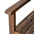 thumbnail image 6 of Dining Chair Of 2 - Wood Construction With Rustic Flavor And Slat Panel , Dark Brown Chairs Charming Panels,, 6 of 6