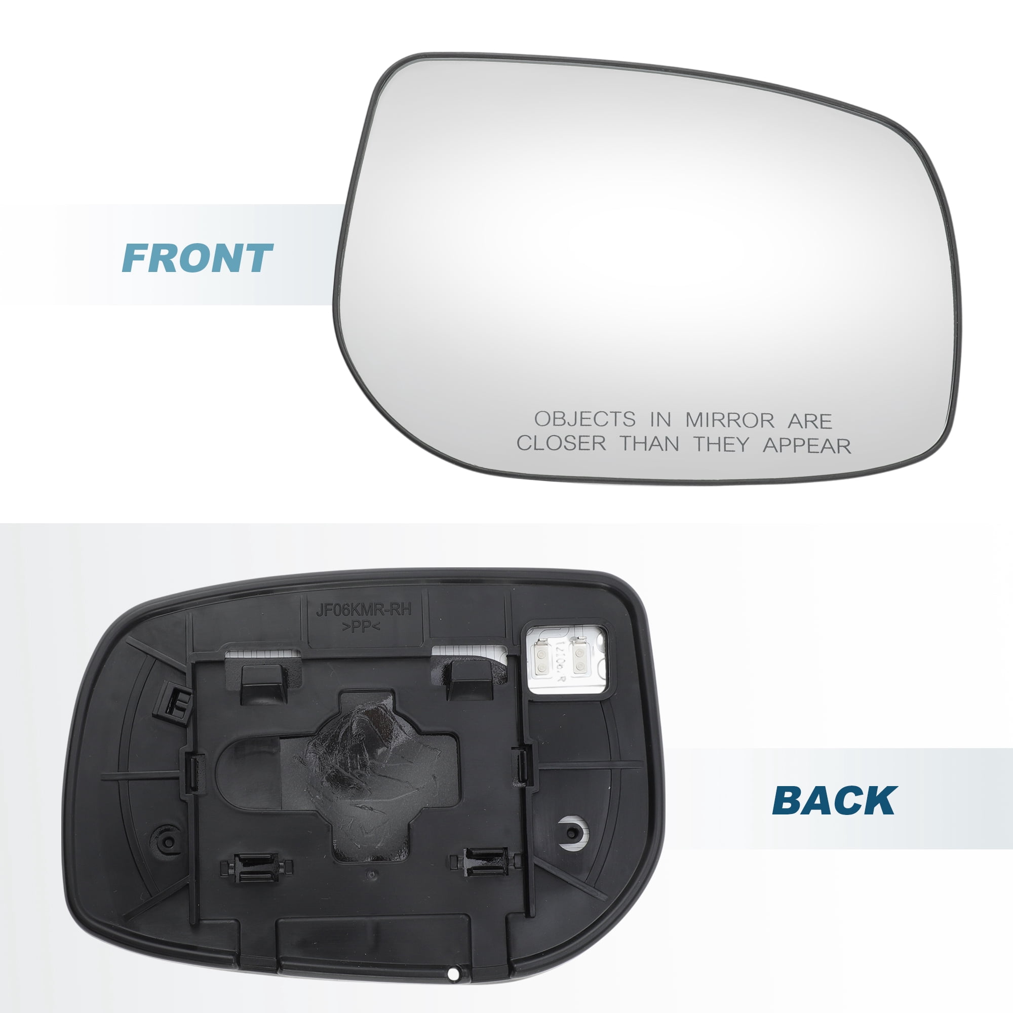 Unique Bargains Clear Lens Mirror Glass for Toyota Camry 2007-2011 Right Side