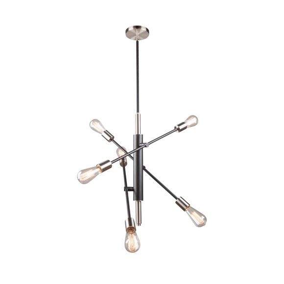 Artcraft Canada AC11252NB Truro Moderne 22 Pouces Suspension à Six Lumières au Plafond 60 W