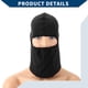 thumbnail image 5 of Máscara facial balaclava corta Unique Bargains para esquí, capucha solar, máscaras para motocicleta y ciclismo, transpirable, 1 pieza, negra, 5 of 6