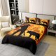 thumbnail image 1 of Algodón Lobo Caza Funda Nórdica Queen Size,Jungle Wild Animal Western Cowboy, 1 of 7