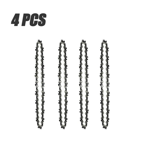 6-Inch Chainsaw Chain 37DL 1/4" Pitch 0.043" Gauge Replacement Chain for Mini Electric Chainsaw - 4 PCS