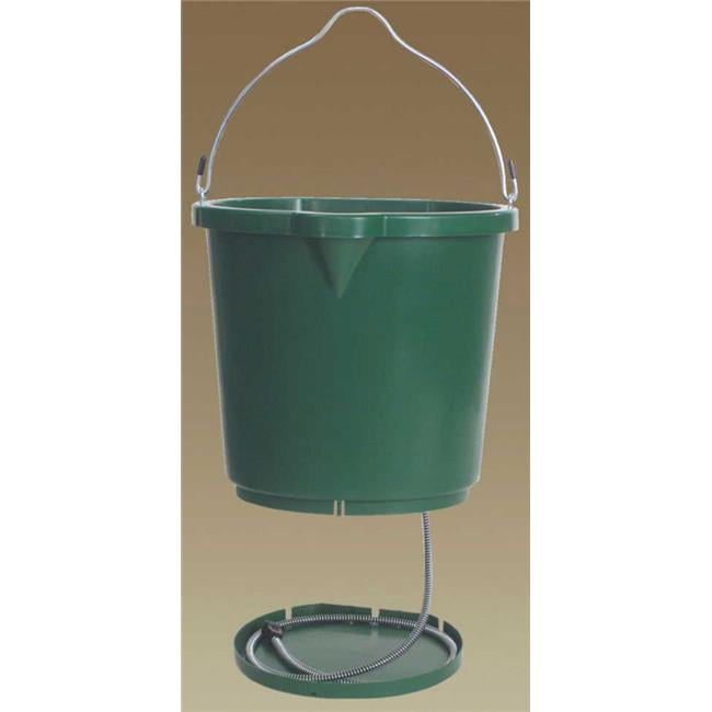 Heated Flat Back Bucket Green 5 Gallon FB120