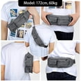 thumbnail image 4 of Cangurera Premium Timotech Color Negro para Viajar, 4 of 5