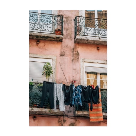 Out to Dry, Lisbon 01 - Lisbon Portugal Photography Unframed Wall Art Print 5 x 7 inches