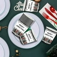 thumbnail image 6 of Luoshdecor Christmas Paper Cup,16 Pcs Black Plaid Disposable Snow Forest Cup for Winter Dinner Party Family Gatherings, 6 of 6