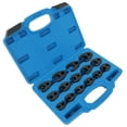 thumbnail image 2 of ECCPP 15 pc 3/8 1/2in Drive Ratchet Extension Large Tool Crow foot Flare Nut Wrench Set, 2 of 4