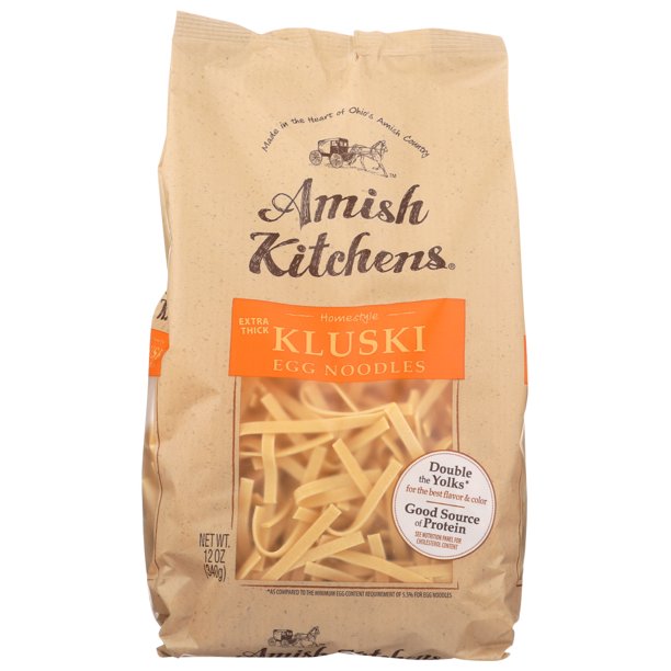 Amish Kitchens Egg Noodles Kluski Extra Thick, 12 Oz