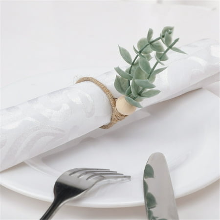 

Hueook Cleaning Rags Handmade Napkin Rings Set Of 6 Exquisite Dinning Table Setting Wedding Dinner Bedding Comforter Sets