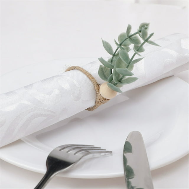 EGNMCR Bath Towels Towels for Bathroom Napkin Rings Set Of 6 Exquisite Dinning Table Setting Wedding Dinner Napkin ring