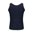 thumbnail image 7 of Fnooota Womens Plus Size Tank Tops with Built in Bra, Ribbed Slim Fit Scoop Neck Summer Padded Camisole Navy Size XL, 7 of 7
