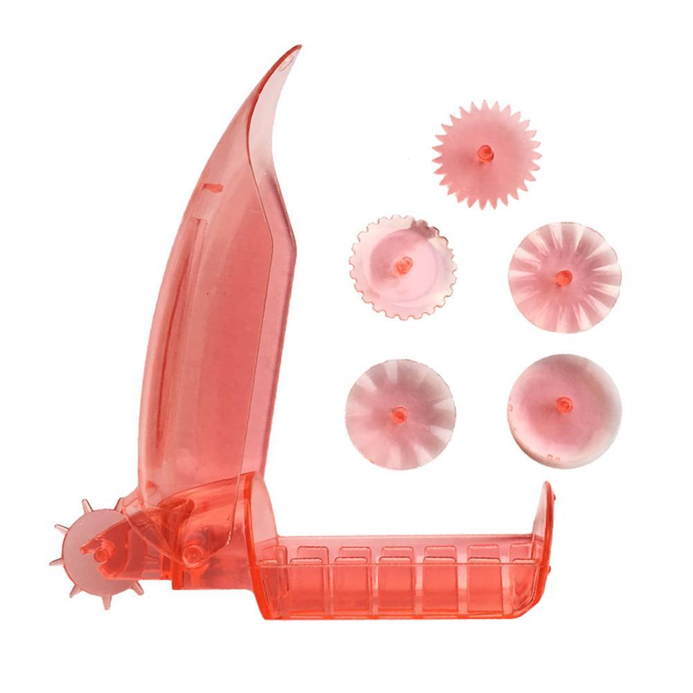 Kunststoff Croissant Former – Teigroller Mit Ausstecher Für Perfekte Hörnchen, 23,5 X 14,5 Cm, Gelb