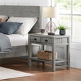 thumbnail image 5 of Arden 2-Drawer Wood Nightstand with Open Shelf/Driftwood Gray, 5 of 9