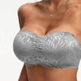 thumbnail image 7 of Admvng Women's Lace Strapless Bra Wireless Seamless Push Up Bra, 7 of 7