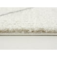 thumbnail image 5 of Rug Branch Contemporary Boho Shag White Grey Indoor Area Rug - 5x7, 5 of 5