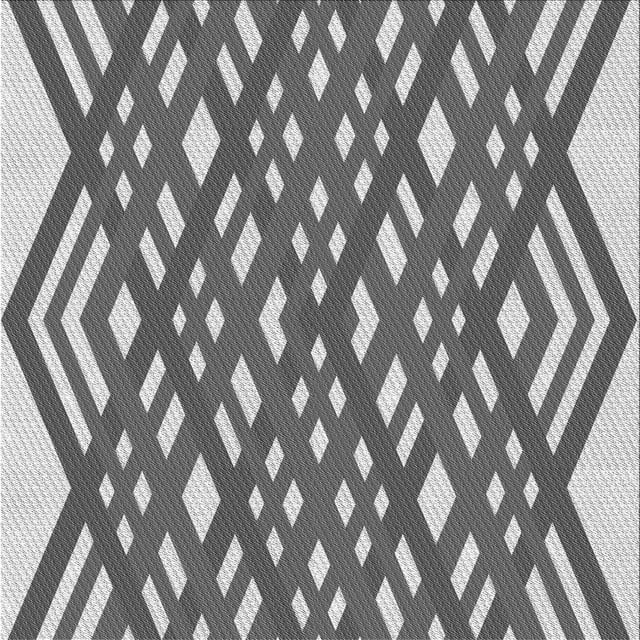 Ahgly Tapis d'Intérieur Lavable en Machine Carré Gris Nuage Gris, 6 Pieds Carré