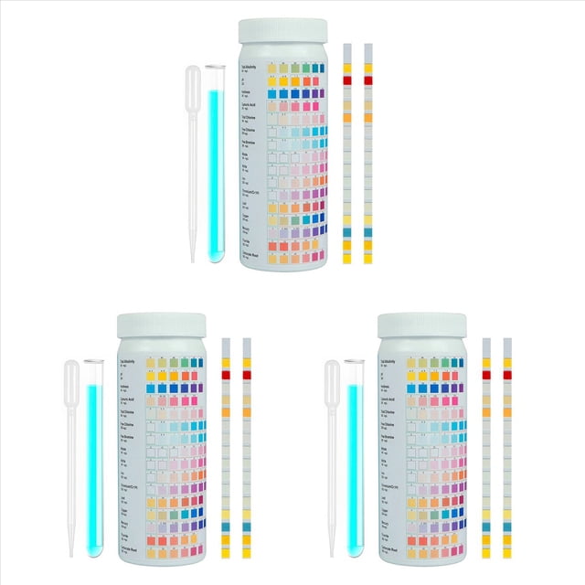 Kit de Prueba de Agua Potable Premium 16 en 1, para Agua Potable, 300 Tiras Tiras de Prueba de Agua Precisas Agua, para Plomo de PH de Dureza