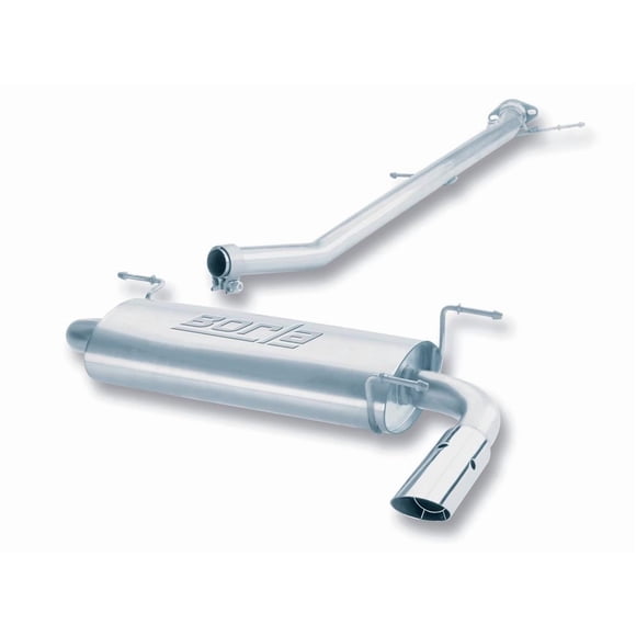 Kit de Système d'Échappement Mazda Miata Borla 1990-1997 14411 Cat-Back; Acier Inoxydable T-304; avec Silencieux; Diamètre de Tuyau de 2 Pouces; Échappement Simple avec Sortie Arrière