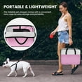 thumbnail image 5 of Portable Pet Playpen for Puppies, Cats, Rabbits - Foldable Exercise Tent with Mesh Panels, Pink, 5 of 5
