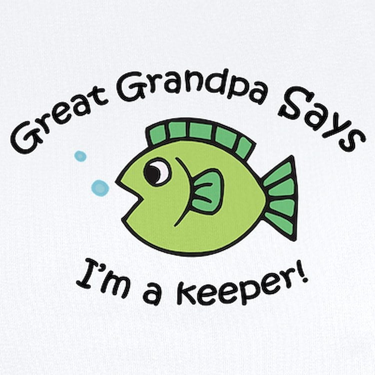 CafePress - Great Grandpa Says I'm A Keeper! Baby Onesie - Baby Light Bodysuit, Size Newborn - 24 Months