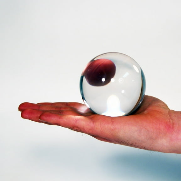 Zeekio Clear Acrylic Contact Balls - Body Juggling - 80mm