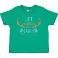 thumbnail image 3 of Inktastic Life Is Better At The Cabin, Deer Antlers, Camping Boys or Girls Toddler T-Shirt, 3 of 5