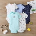 thumbnail image 2 of Newborn Infant Baby boy girl bodysuits Soft Cotton Quality Ropa De Bebe Baby clothing Jumpsuit 3/6M-24M 5 PCS/Lot, 2 of 5