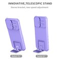 thumbnail image 3 of SaniMore for Samsung Galaxy S22 5G Plus Case 2022, for Galaxy S22 5G Plus Case with Slide Camera Cover Built-in Kickstand Dual Layer Hybrid Shockproof Cover for Galaxy S22 5G Plus 6.6", Purple, 3 of 12