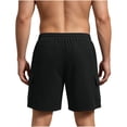 thumbnail image 4 of Mifsaly Ribbed Cargo Shorts for Men Elastic Waist Summer Shorts Going Out Everyday Casual Work Short Pants with Multi Pockets L, 4 of 7