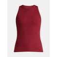 thumbnail image 5 of Time and Tru Women's High Neck Ribbed Tank Top, Sizes XS-XXXL, 5 of 5