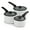Blanc de Blance, variant on Tramontina 6 Piece Ceramic Nonstick Nesting Cookware Set — Stackable, Space Saving Set - Dark Gray