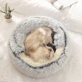 thumbnail image 5 of LiMimmuu Pet Bed Pet Sleeping Bag Warm Pet Bed Pet Bed Round Long Plush Soft Semi-closed Elastic Solid Color Warm Small Dog Puppy Cave House Pet Supplies Pet Cave, 5 of 5