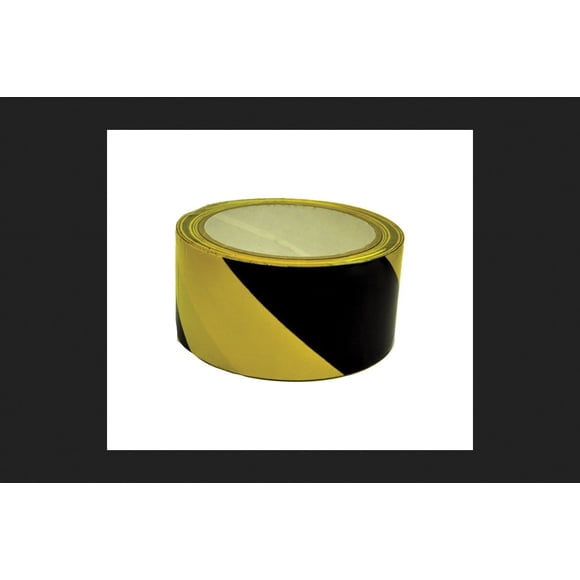 Cinta adhesiva CH Hanson 5 cm x 16 m, color negro y amarillo