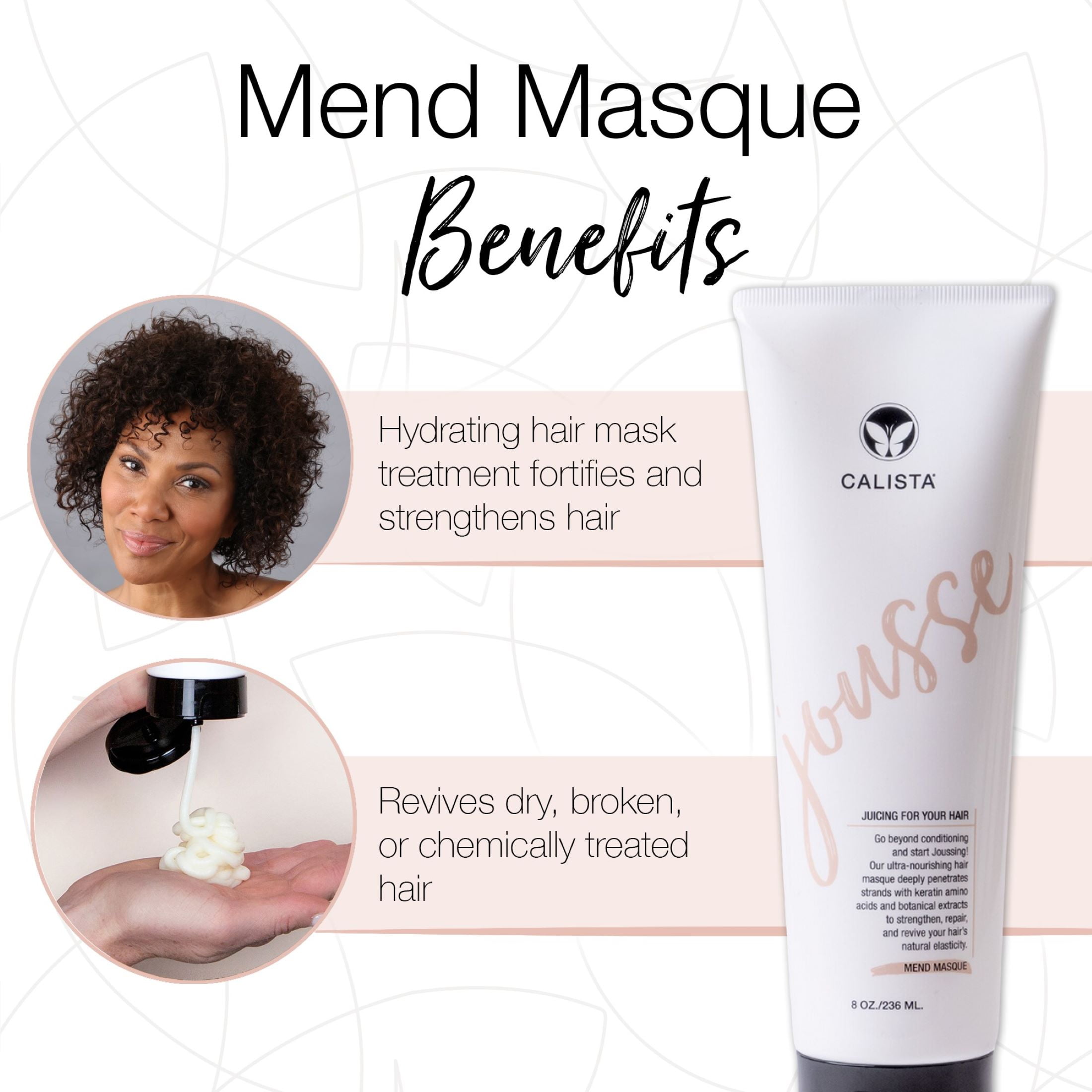 Calista Jousse Mend Hair Masque, 8 oz