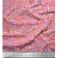 thumbnail image 1 of Soimoi Cotton Jersey Fabric Floral,Bird & Fox Cartoon Print Fabric by Yard 58 Inch Wide, 1 of 1