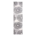 thumbnail image 2 of World Rug Gallery Modern Floral Circles Gray 2' x 7' Runner Rug, 2 of 6