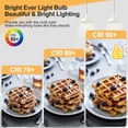 thumbnail image 5 of Diodesy- Pack of 4 LED5T9/30K/5/FIL/4/JA8 LED T9 5" Filament Light Bulb, Compatible on All Dimmers, E26 Dimmable, 5 Watts (40W Equivalent), Clear Glass, 3000K Soft White, 500 Lumens, CRI90, UL Listed, 5 of 7