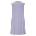 thumbnail image 6 of Hvot&aat Women's Soft Comfy Lace Nightdress V-Neck Sleeveless Knee-Length Tank Nightgowns Loose Solid Color Dress, 6 of 7