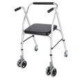 thumbnail image 1 of con ruedas y asiento, carrito de compras, resistente, plegable, estable, con bastón, con ruedas para abuelas y personas mayores Seis ruedas, 1 of 10