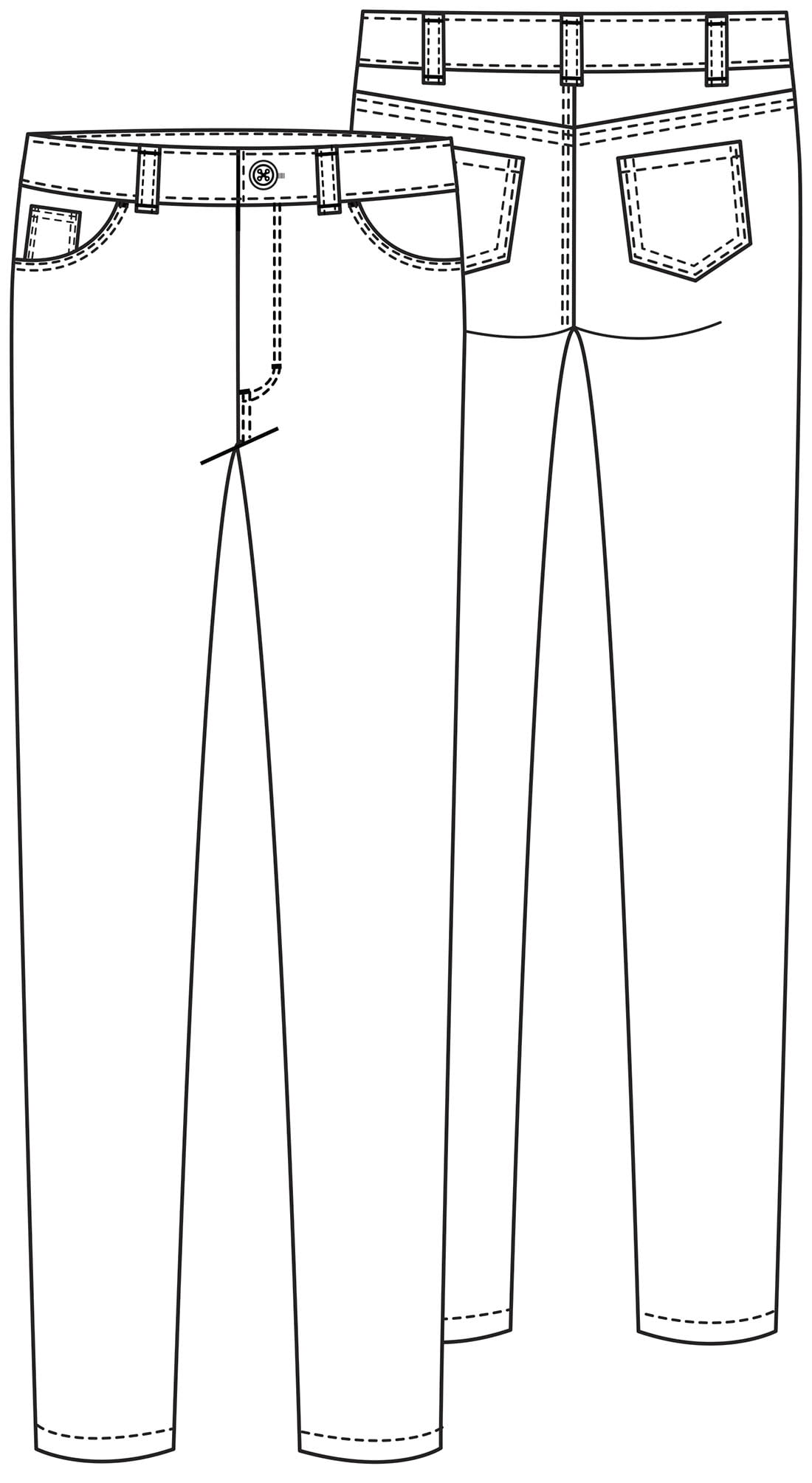 Real School Juniors' 5-Pocket Stretch Skinny School Uniform Pant