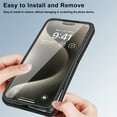 thumbnail image 5 of Fun-Casery Full Body Clear Case for iPhone 12, Compatible with Mag-safe Built-in Screen Protector Shockproof Anti-Scratch Non-Yellowing Phone Case for iPhone 12,Pink, 5 of 8