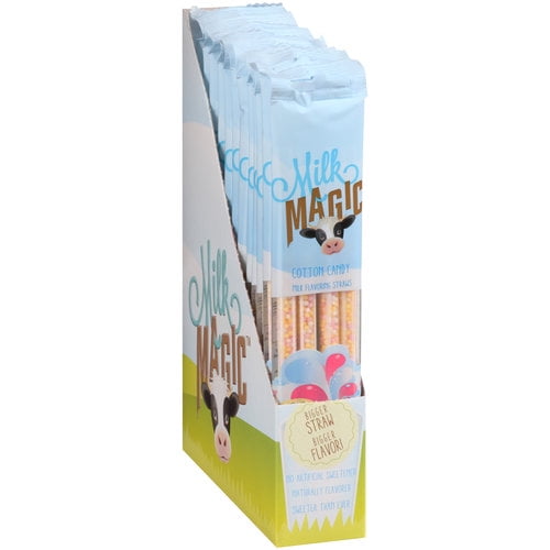 Got Milk? Magic Milk Cotton Candy Flavoring Straws, 0.18 Oz., 4 Count