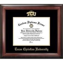 Texas Christian University Gold Embossed Diploma Frame