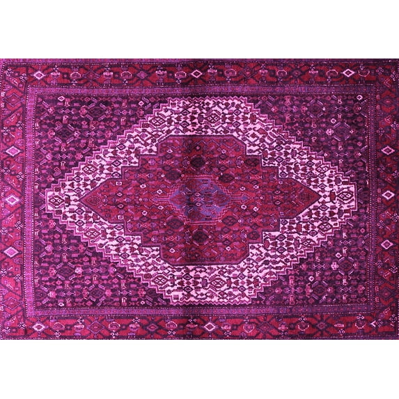 Ahgly Company Indoor Rectangle Persian Pink Traditional Area Rugs, 3' x 5'