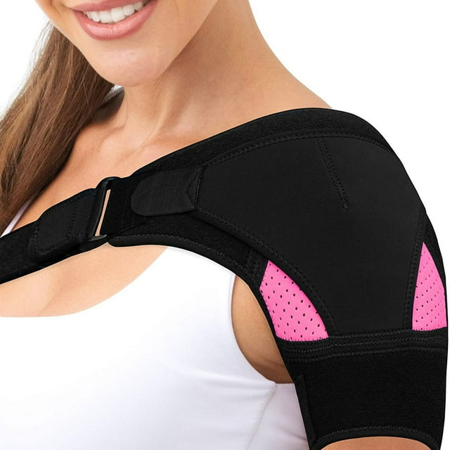 1pc Women's shoulder brace - Neoprene - Double adjustable shoulder joint support