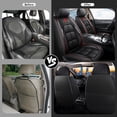 thumbnail image 5 of OTOEZ Diamond Pattern Leather Car Seat Covers, Full Coverage 5-Seat Set, Universal Fit for Cars SUVs Trucks, Waterproof & Airbag Compatible, 5 of 6