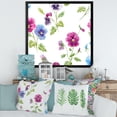 thumbnail image 3 of Designart 'Blue and Pink Pansy Flowers II' Traditional Framed Art Print, 3 of 4