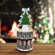 thumbnail image 1 of XWSHYW Decoraciones Navideñas Monedero de Madera Navideño Árbol de Navidad Muñeco de Nieve Bonita Decoración Navideña de Escritorio, 1 of 6