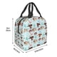 thumbnail image 3 of Fotbe Cute Pug Dogs Bolsa Térmica con Estampado y Forro de Aluminio Grueso Bolsa de Almuerzo con Bolsillo Frontal para Hombres y Mujeres, Ideal para Trabajo, Escuela, 3 of 8